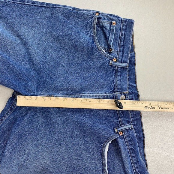 Levis 505 Regular Fit Mens 40x30 Straight Leg Jeans Blue Medium Wash 505 0216 - Picture 11 of 16